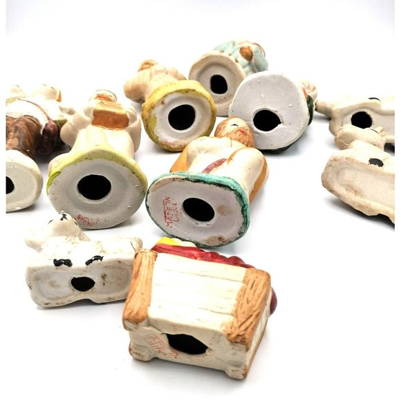 Nativity Set 10 Figures in Set Painted Porcelain Holiday Treasures Christmas - Picture 3 of 12